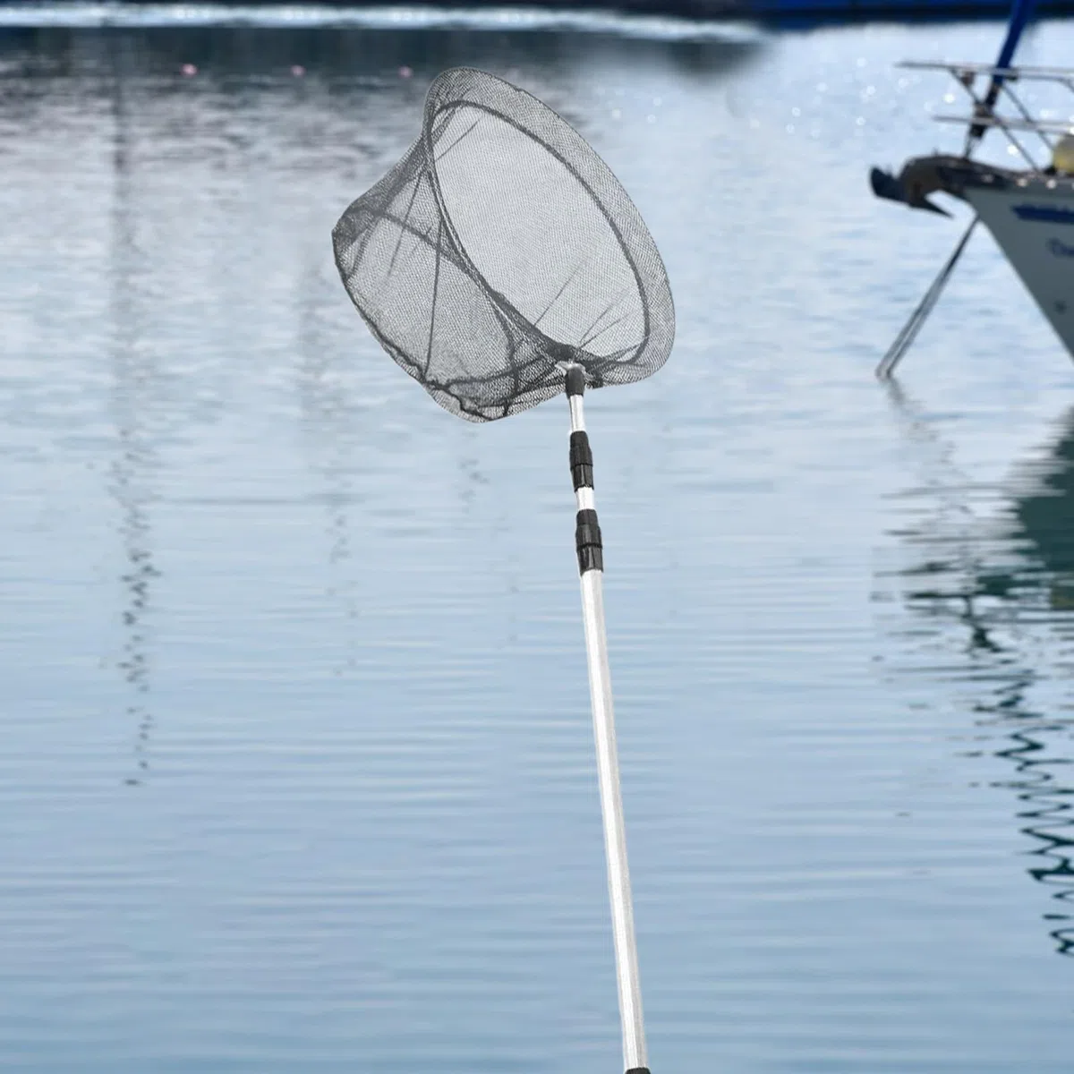 Guadino Lega Di Alluminio Multifunzionale | Manico Telescopico Guadino Da Pesca Per Acqua Salata, Acqua , Trota, Pesce Gatto, Gamberetti, Gamberi Di Fiume, Spiaggia,