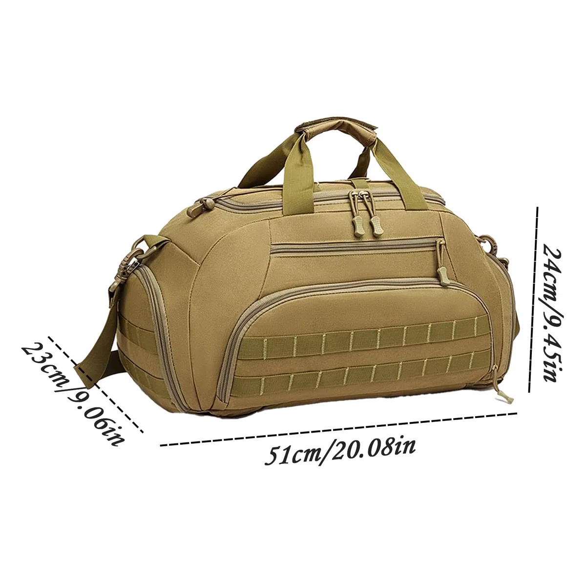 Zaino Da Palestra Per Uomini Tessuto Oxford Impermeabile E Convertibile | Borsa Sportiva Duffle Multiuso Per Uomo E Donna Escursionismo Campeggio Pesca Allenamento Fitness E Viaggi Brevi