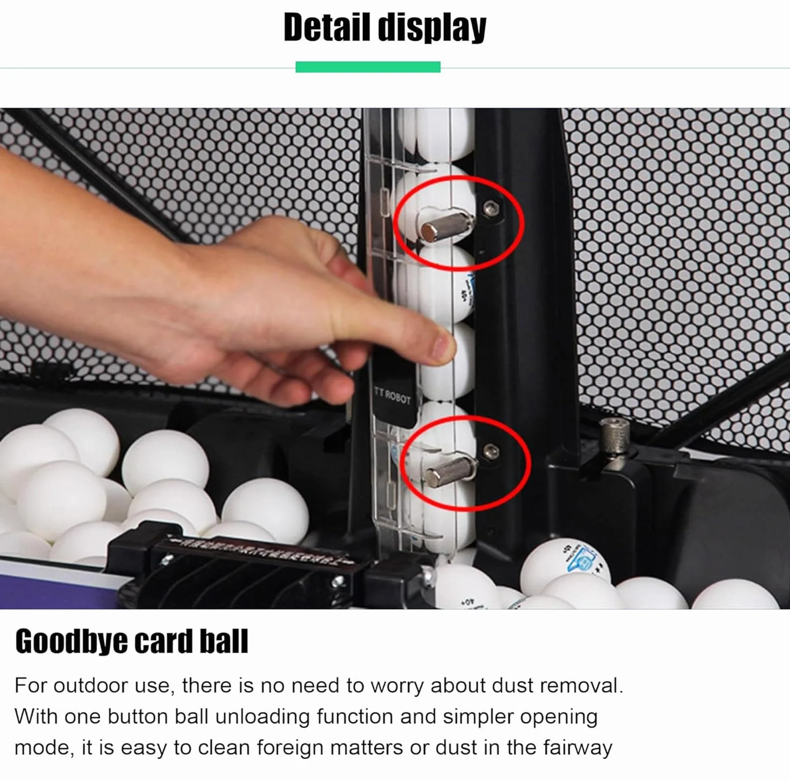 Robot da Ping Pong con Rete, Macchina Robot da Ping Pong con 38 Diverse Palline rotanti, Macchina Automatica per Palline per Allenamento, Robot da Ping Pong per Allenamento Professionale