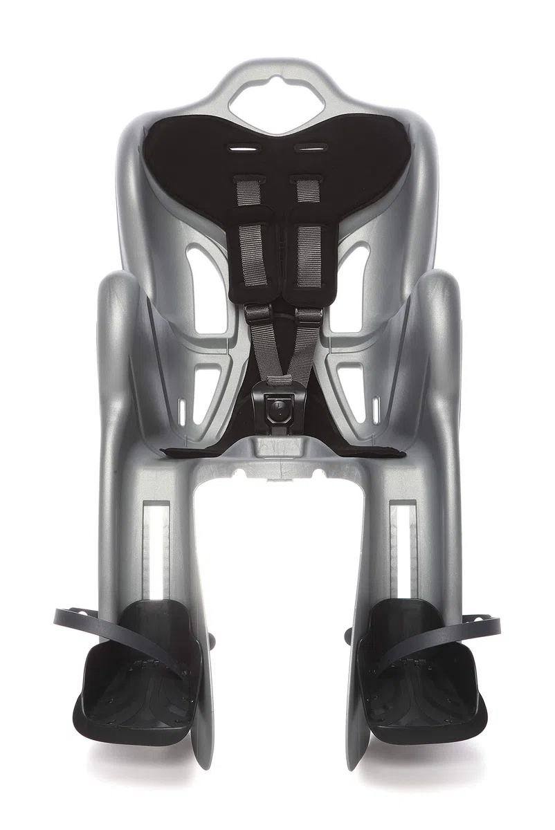 b bellelli B-One - Seggiolino Bici Posteriore - Attacco Multifix - Si Fissa al Telaio - dai 9 Mesi ai 8 Anni - Max 15 kg - Colore Dark Grey XL