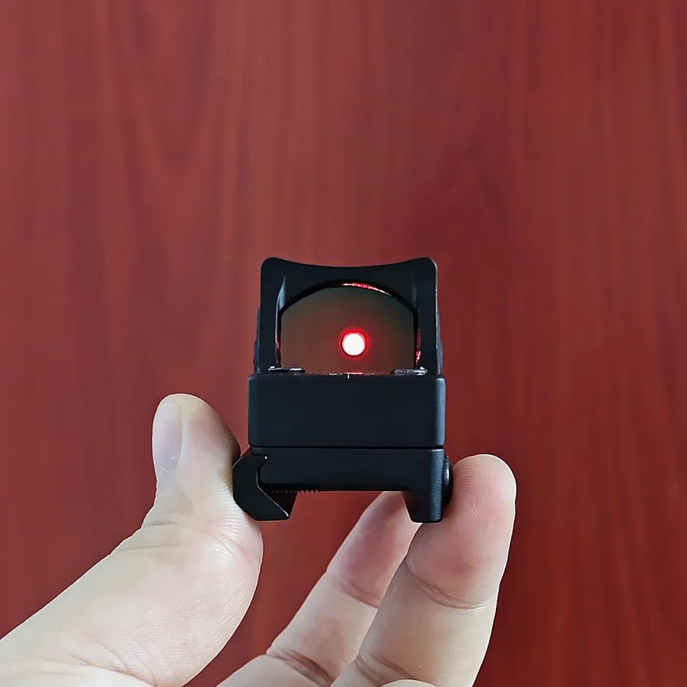 Reflex Sight Red Dot Sights Mit Seitlichem ON/Off Schalter with Universal Mount or Kill Flash Protection (Black/Universal Mount)