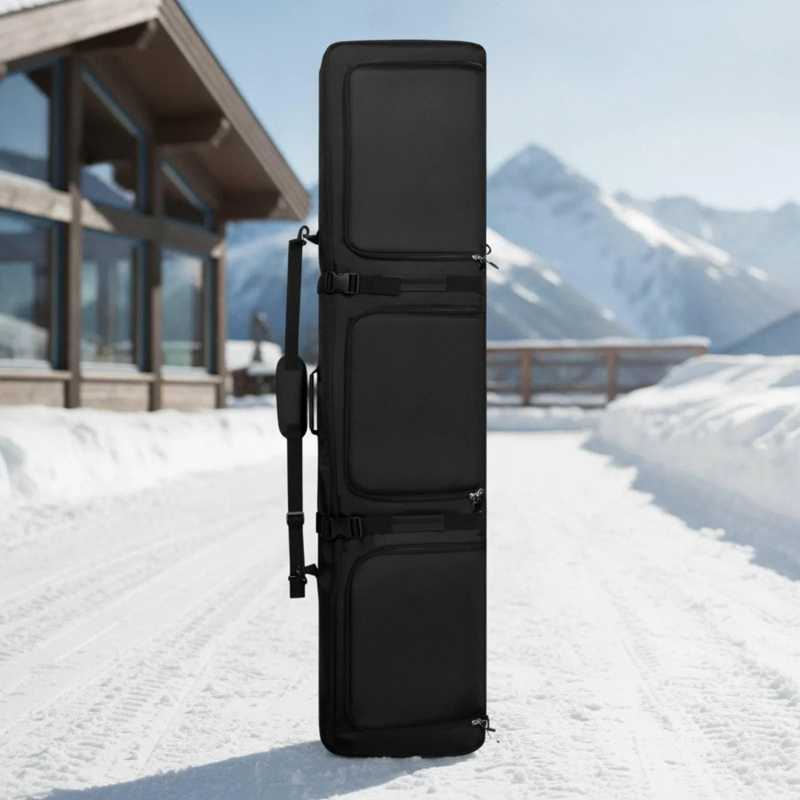 Borsa con Ruote Borsa Porta Borsa Snowboard Borsa Attrezzatura con Scomparti Separati per Tavole E Accessori con Ruote