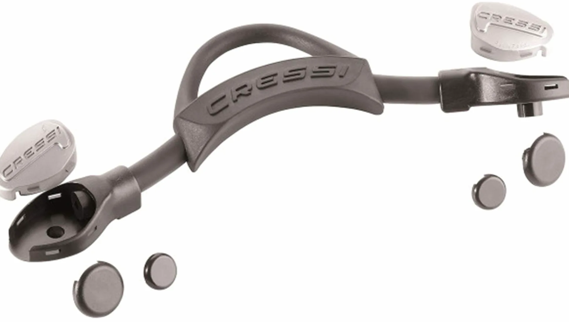 Cressi EBS - Coppia di Cinghie Elastiche Elastiche per Pinne - Ricambi Ufficiali qualità Italiana dal 1946
