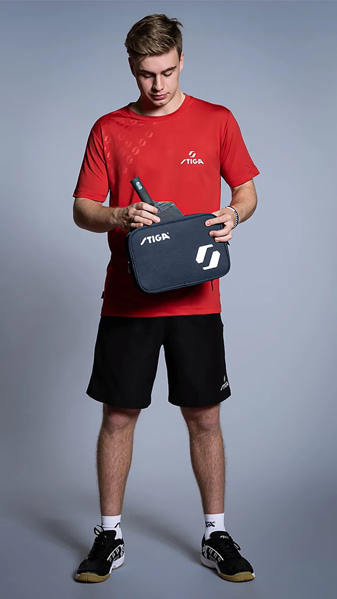 STIGA Rival Custodia per Racchette da Ping-Pong, Borsa per 2 Racchette da Tennis Tavolo