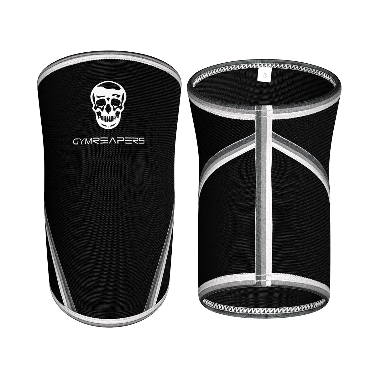 Ginocchiere (1 paio) free – Sacca per ginocchio e compressione brace per squat, Cross training, sollevamento pesi e powerlifting – Gymreapers 7 mm manica coppia – per uomini e donne – 1 anno di garanzia