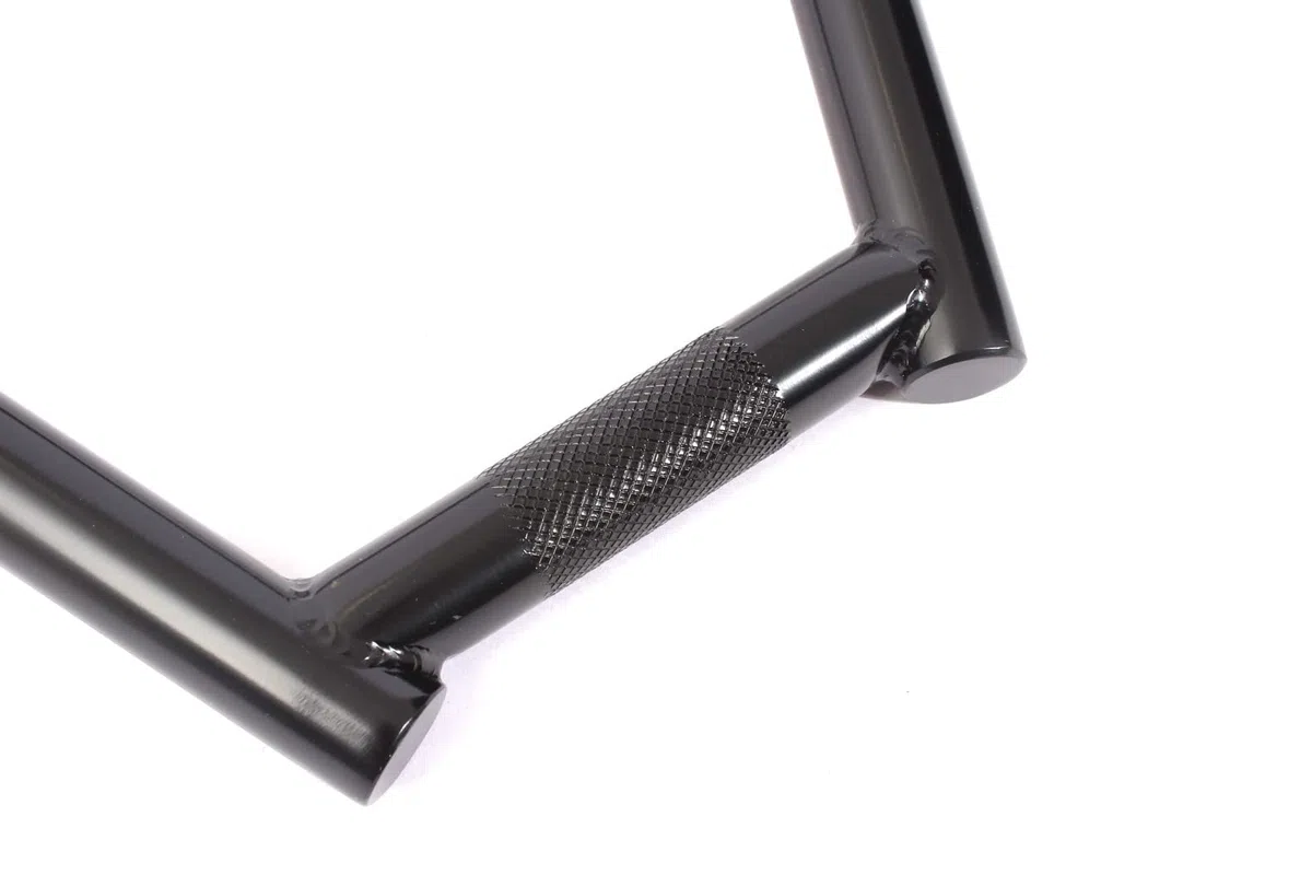 KHE MVP - Manubrio BMX 4130 CrMo 9 pollici, 4 pezzi, Butted, larghezza 736 mm, 0,85 kg, colore: Nero