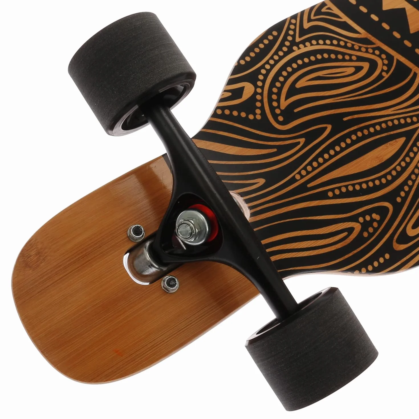 FunTomia Longboard con 3 livelli flessibili, Drop Through Cruiser Completo con cuscinetti a sfera Mach1 Speed, strumento a T