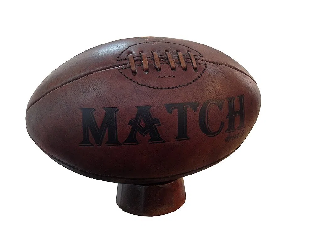 Ram Rugby Vintage Leather Heritage Rugby Ball Stand – Tradizionale regalo, Trofeo & Presentazione Premio