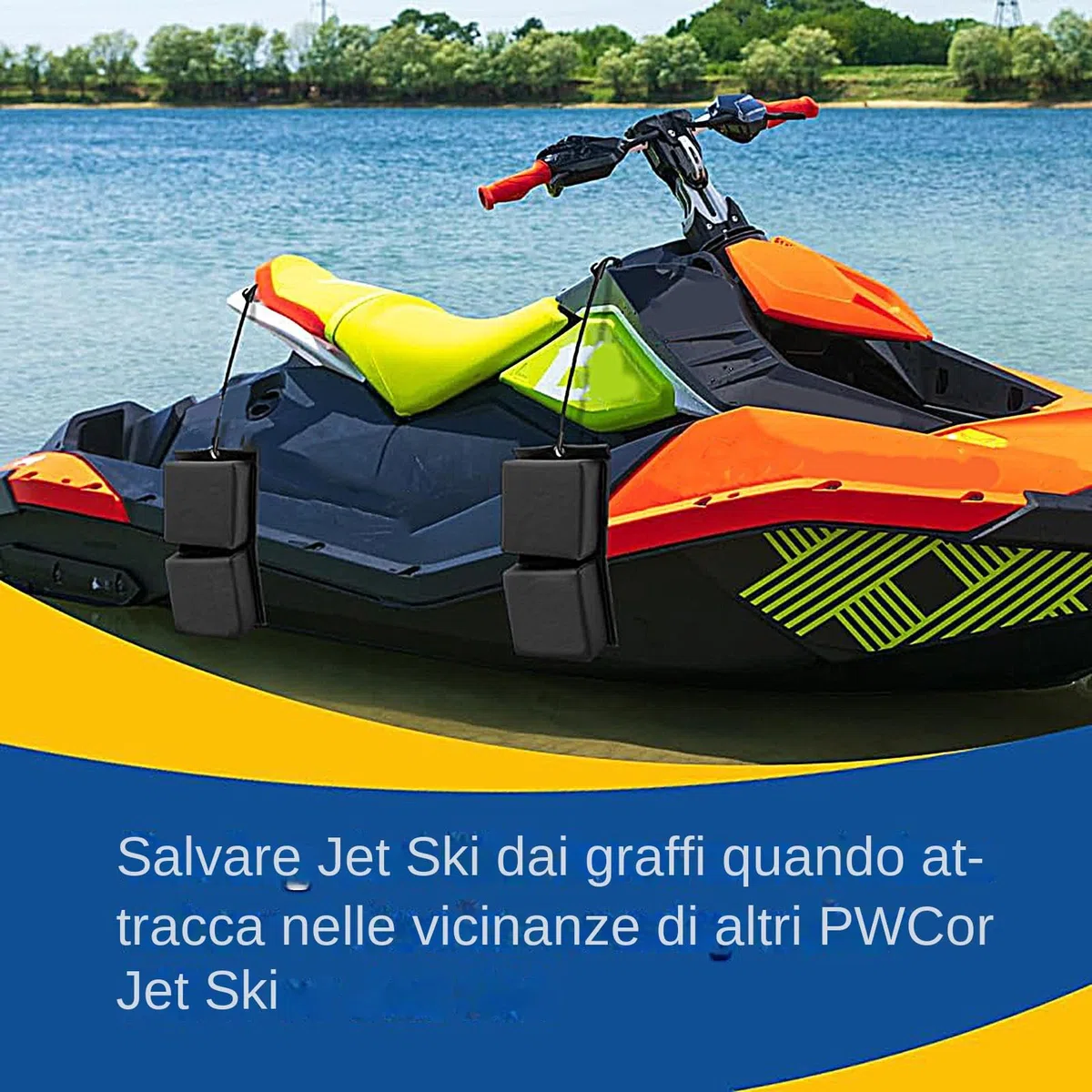 Parabordi per barche - Paraurti per pontile ammortizzanti, protezione marina piatta, protezioni gonfiabili per barche a motore Yacht a pontone Case galleggianti da Wakeboard | Attrezzatura di si