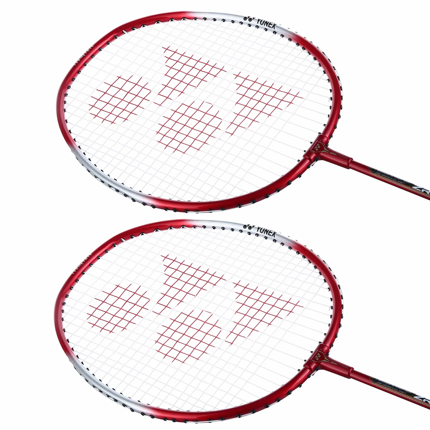 Yonex ZR 100 - Racchetta da badminton leggera in alluminio con copertura completa, set da 2 pezzi, prodotta in India