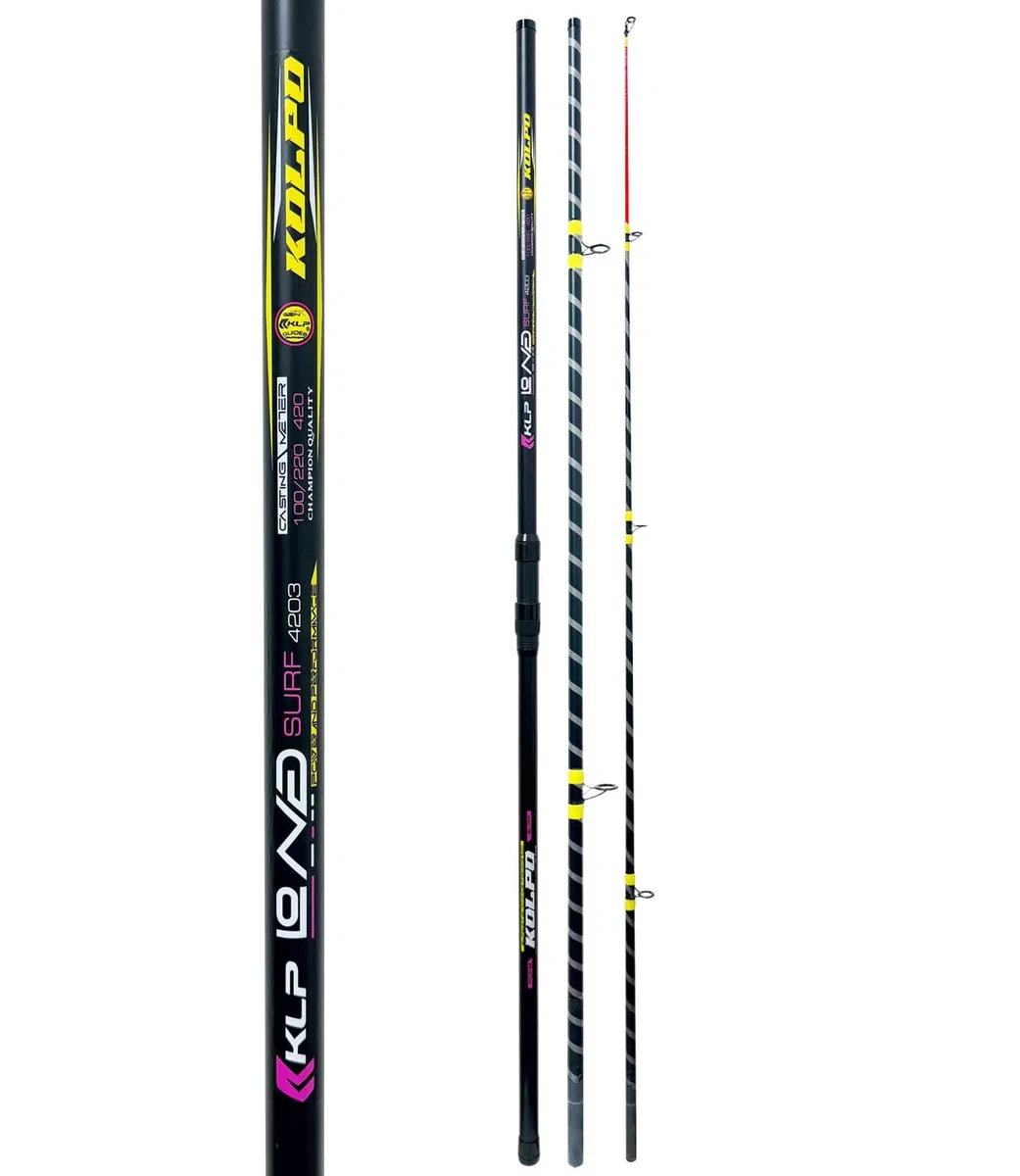 Kolpo long surf canna da pesca surfcasting 3 sezioni 100/220gr
