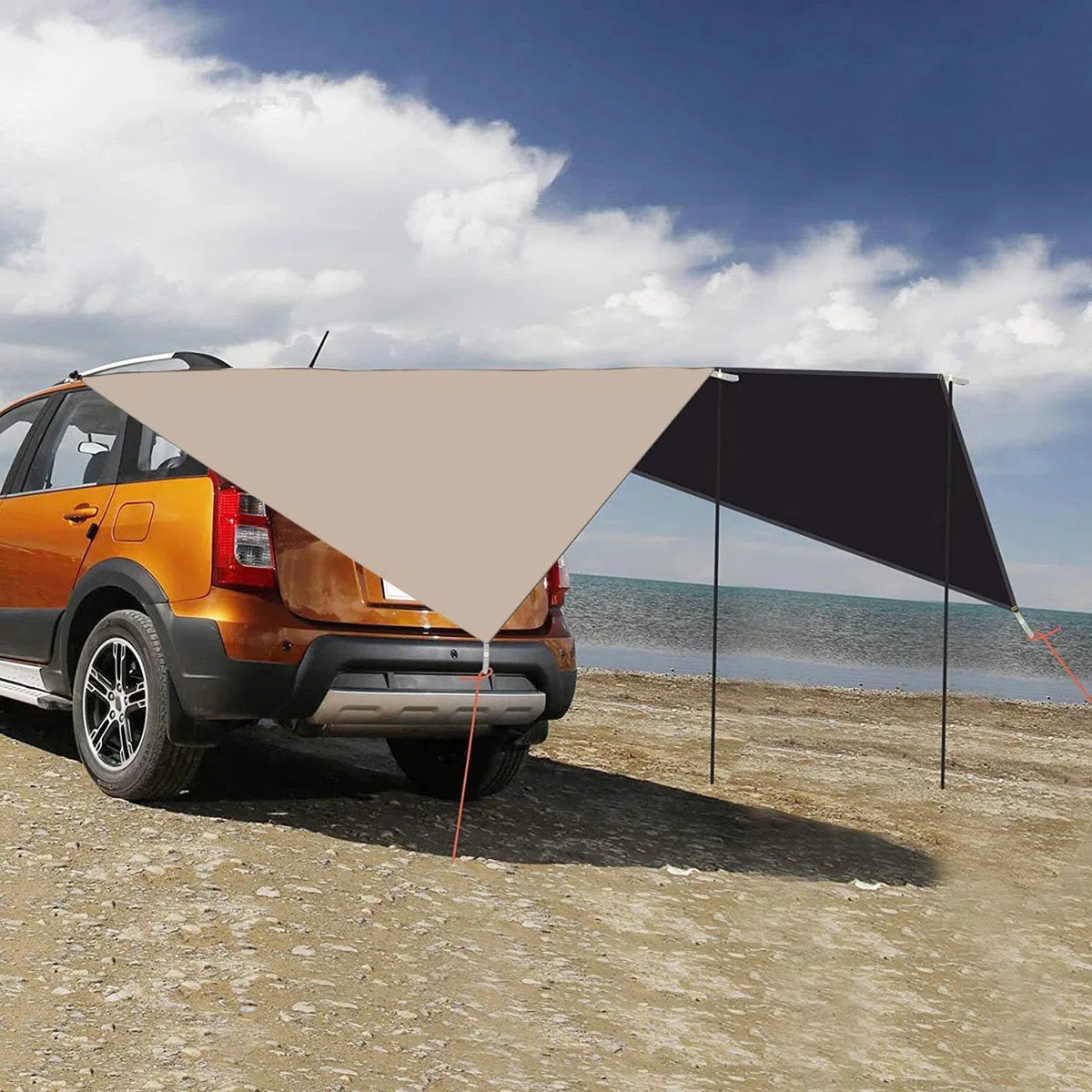 Tendalino per Portellone Auto Tettuccio Impermeabile Protezione UV 2,7 x | Tettuccia Per Portellone Anti-UV E Antivento Per Parcheggio All'Aperto Veicoli Camper SUV Camion Lato Posteriore