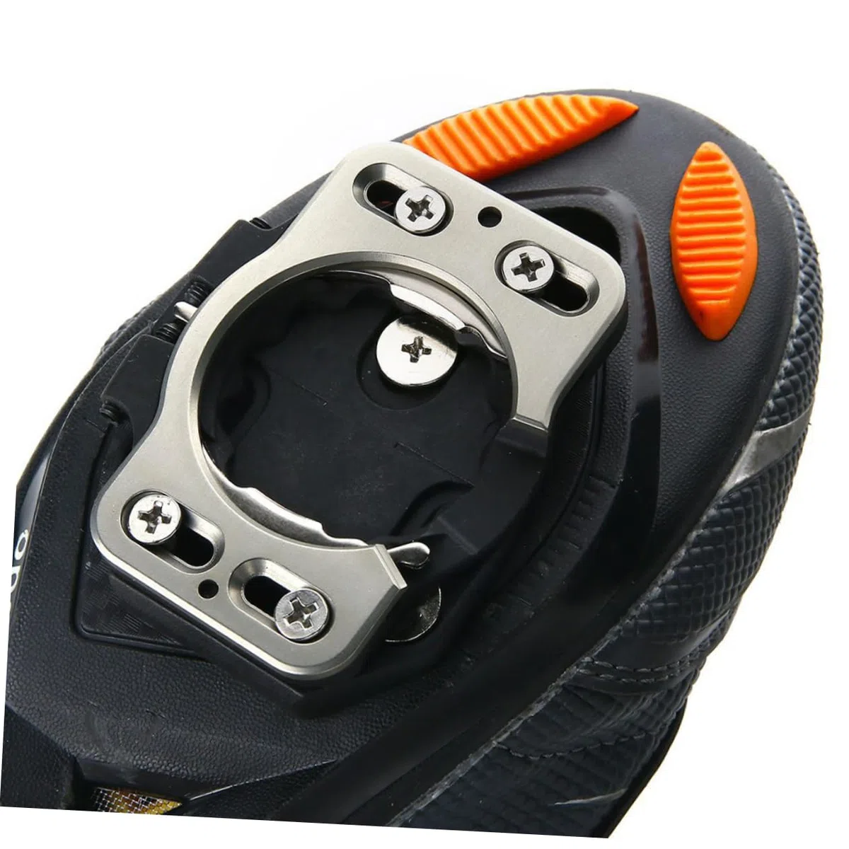 Copripedale Tacchetta Bici Strada 2 Pezzi in Acciaio Inox | Montaggio Rapido, Fit Preciso per Pedale e Scarpe da Ciclismo, Set Compatto per Bici Strada