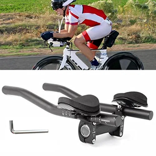 Manubrio Bici, Manubrio Bicicletta TT con Attrezzo Chiave Triathlon Aero Bar Manubrio Riposo Ciclismo per Mountain Bike Bici da Strada