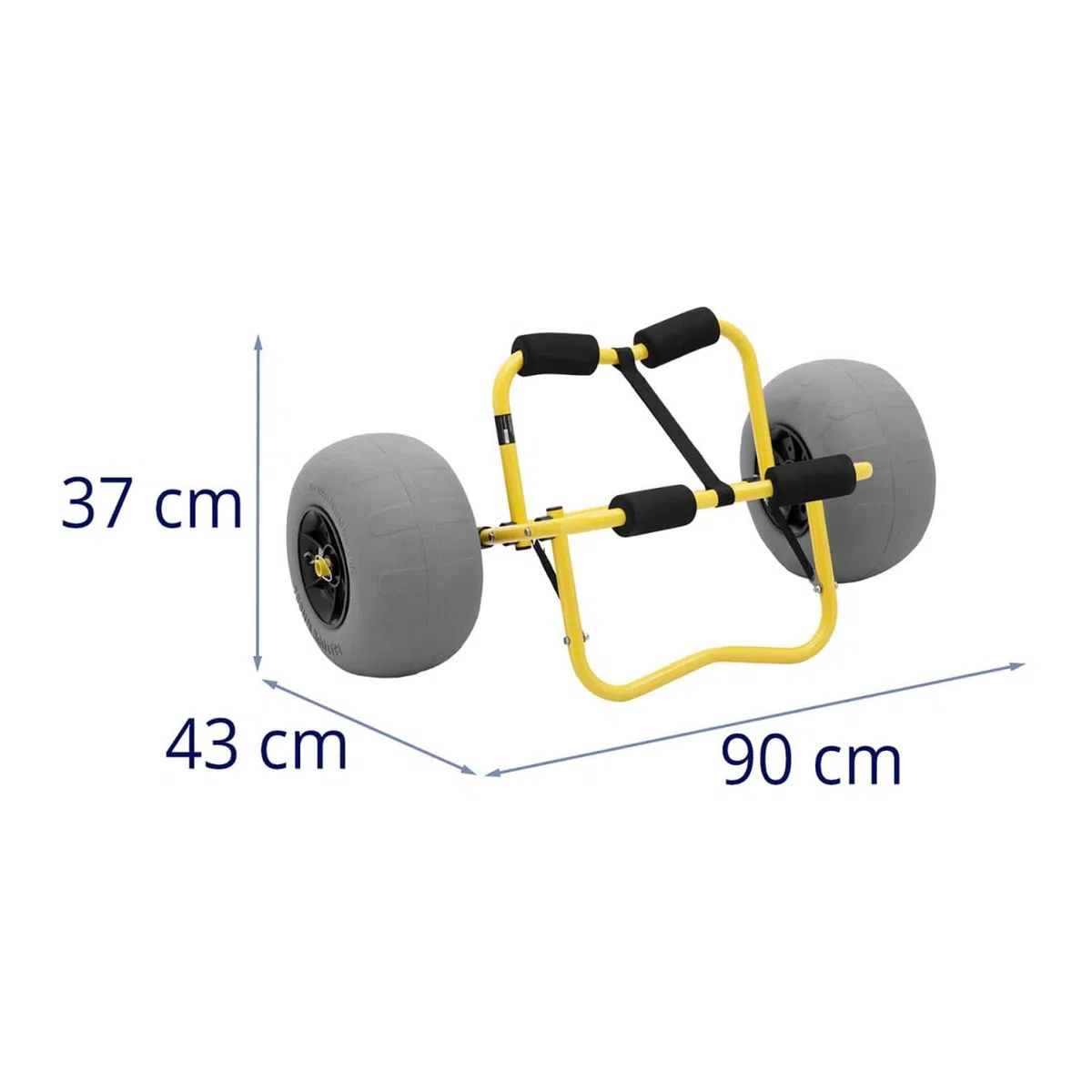 MSW MSW-MMT-12 - Carrello per kayak con ruote per palloncini, 75 kg, kayak, kayak, kayak, kayak, trasporto per kayak