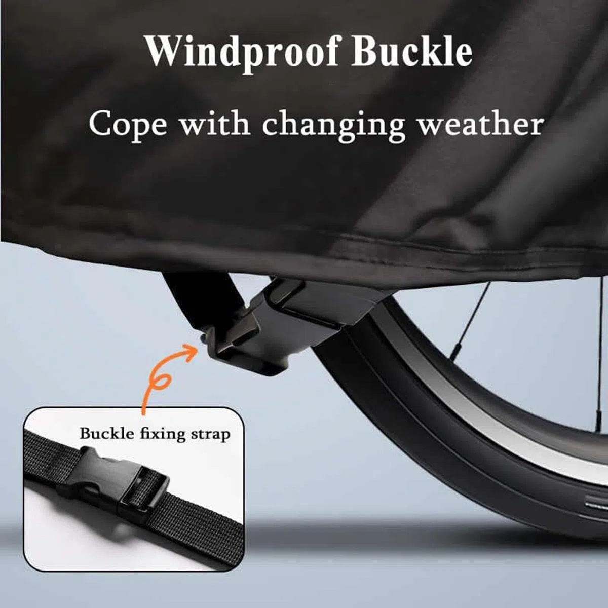 Telo Copri Bicicletta per Gazelle Balance 2012- | Anti-strappo Ultra-resistente, Protezione UV e Polvere, Banda Elastica, Rivestimento Nero Denso, Cinghia di Fissaggio