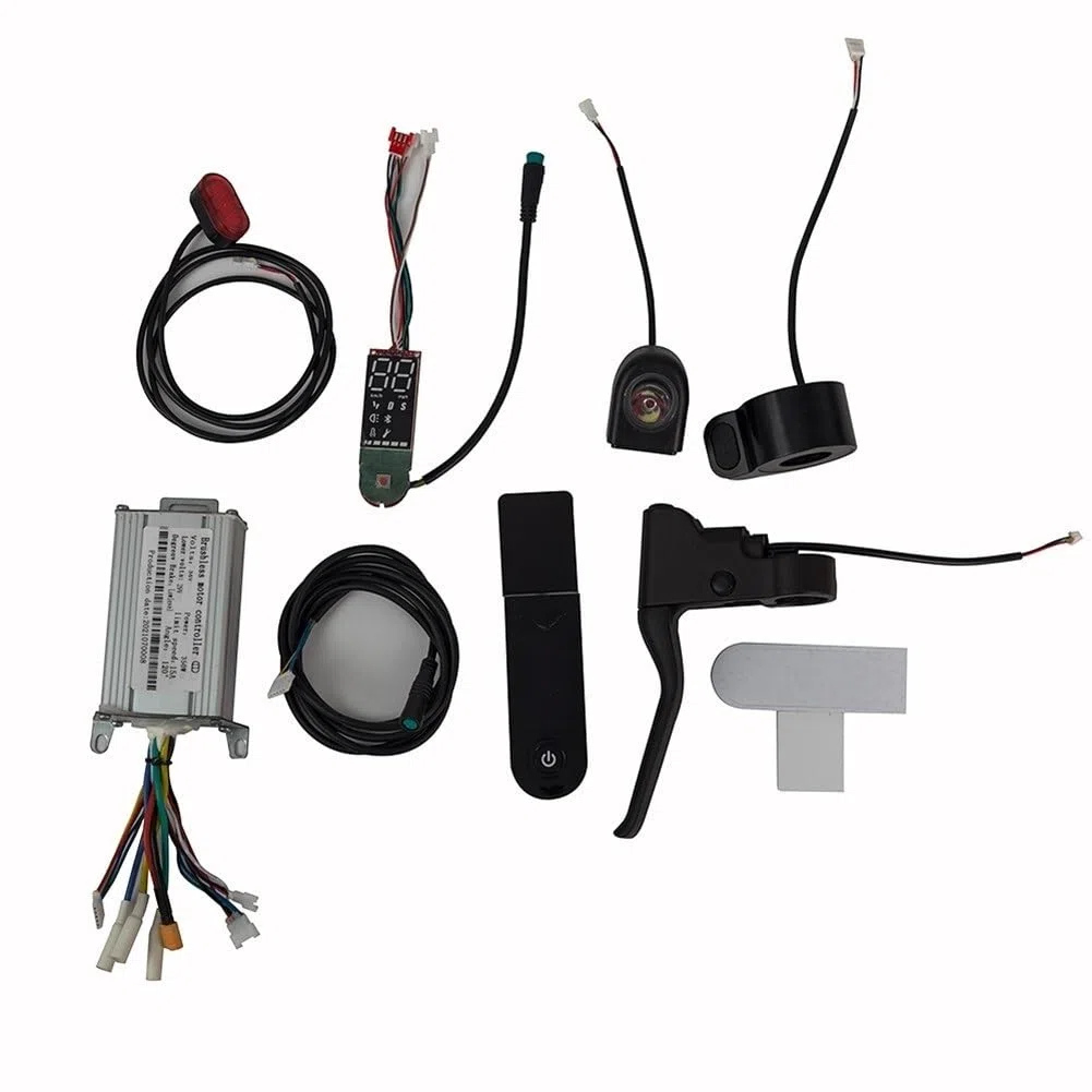 Centralina Monopattino Elettrico Kit Controller Scooter 36V 350W Controller Senza spazzole Cruscotto Acceleratore Scooter Parti di Ricambio for Bici elettriche Brushless Motor Controller(C)