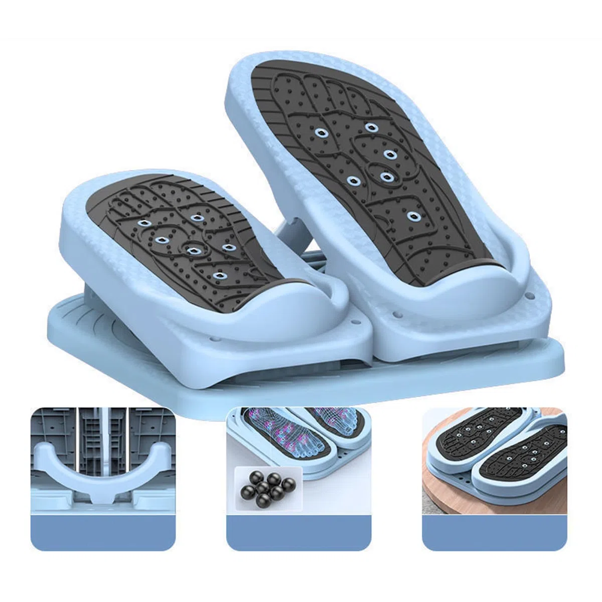 Pedana elastica per polpacci, per fitness, pieghevole, 2 in 1, con piastra di tensione, per allenamento, palestra, fitness, yoga, ufficio