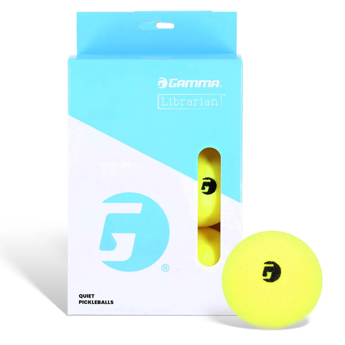 GAMMA Librarian - Palline in schiuma per allenamento Pickleball con vero salto su tutte le superfici, certificate USAP, silenziose, adatte per parchi e abitazioni, per interni ed esterni