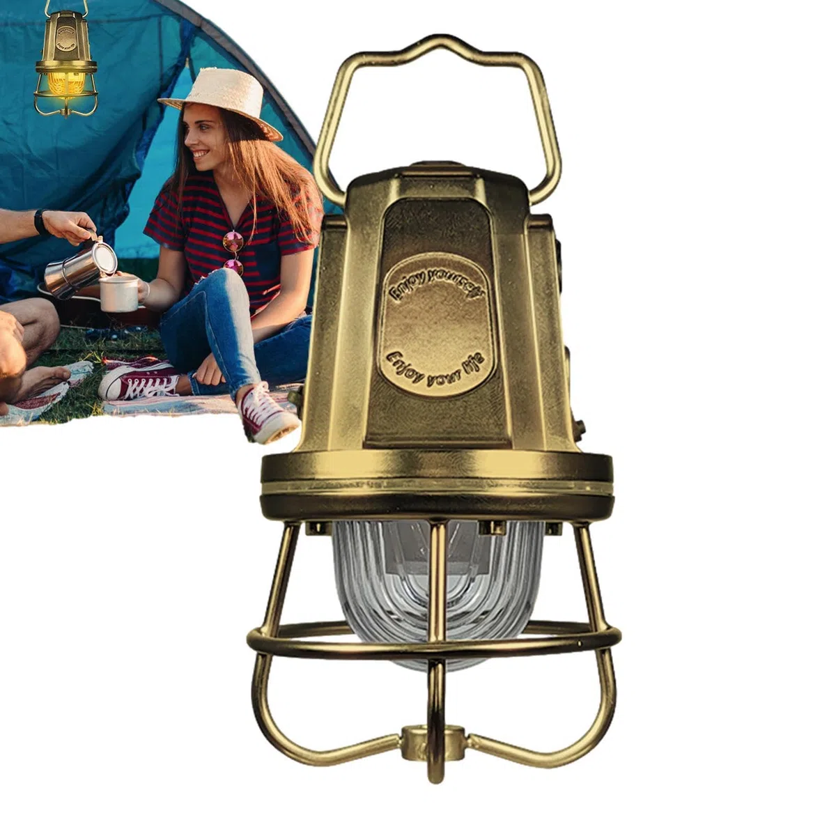 Lanterna Da Campeggio Lampada da Sopravvivenza con Dimmer e 4 Temperature | Illuminazione per Campeggio all'Aperto Per Tenda Escursionismo All'Aperto Baldacchino Balcone Interruzione Di