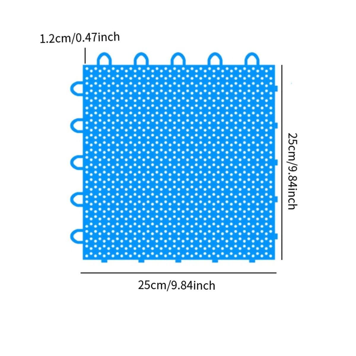 4 Pezzi Dryland Piastrelle di Ghiaccio Tavola da Allenamento per Hockey su Ghiaccio Pannelli per Pavimento da Pattinaggio Portatili per Attrezzature