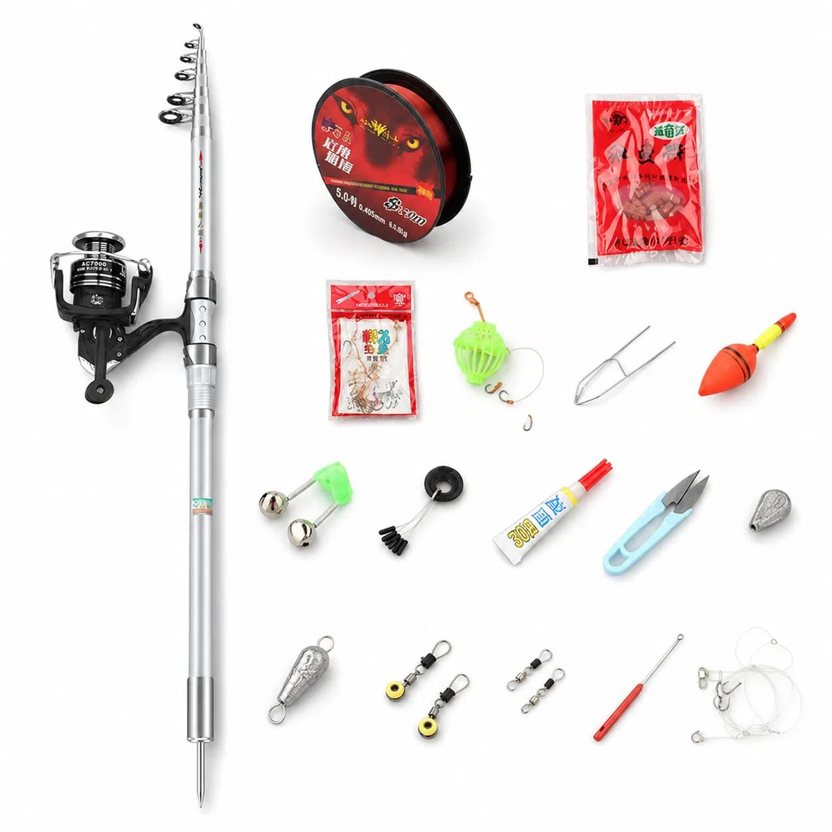 Set Canna da Pesca in Mare | Costruzione in carbonio, Canna da Surfcasting, Pesca in Fiume Grande, Per Appassionati di Mare