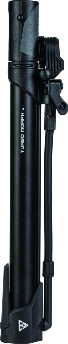 Topeak Morph Turbo - Pompa per pneumatici da bicicletta, con manometro analogico ribaltabile