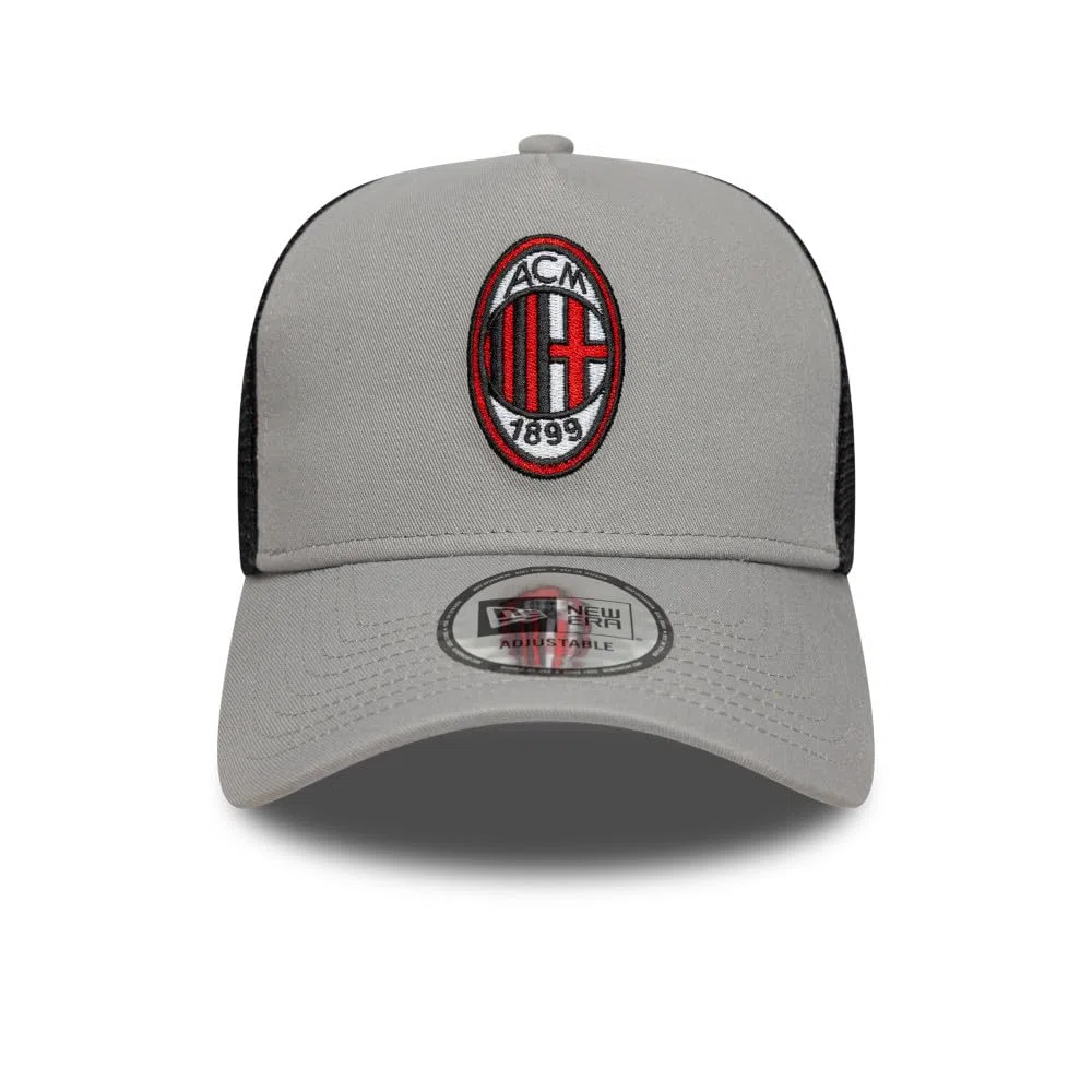 New Era Berretto 9FORTY A-Frame Trucker AC Milan Patch Grigio