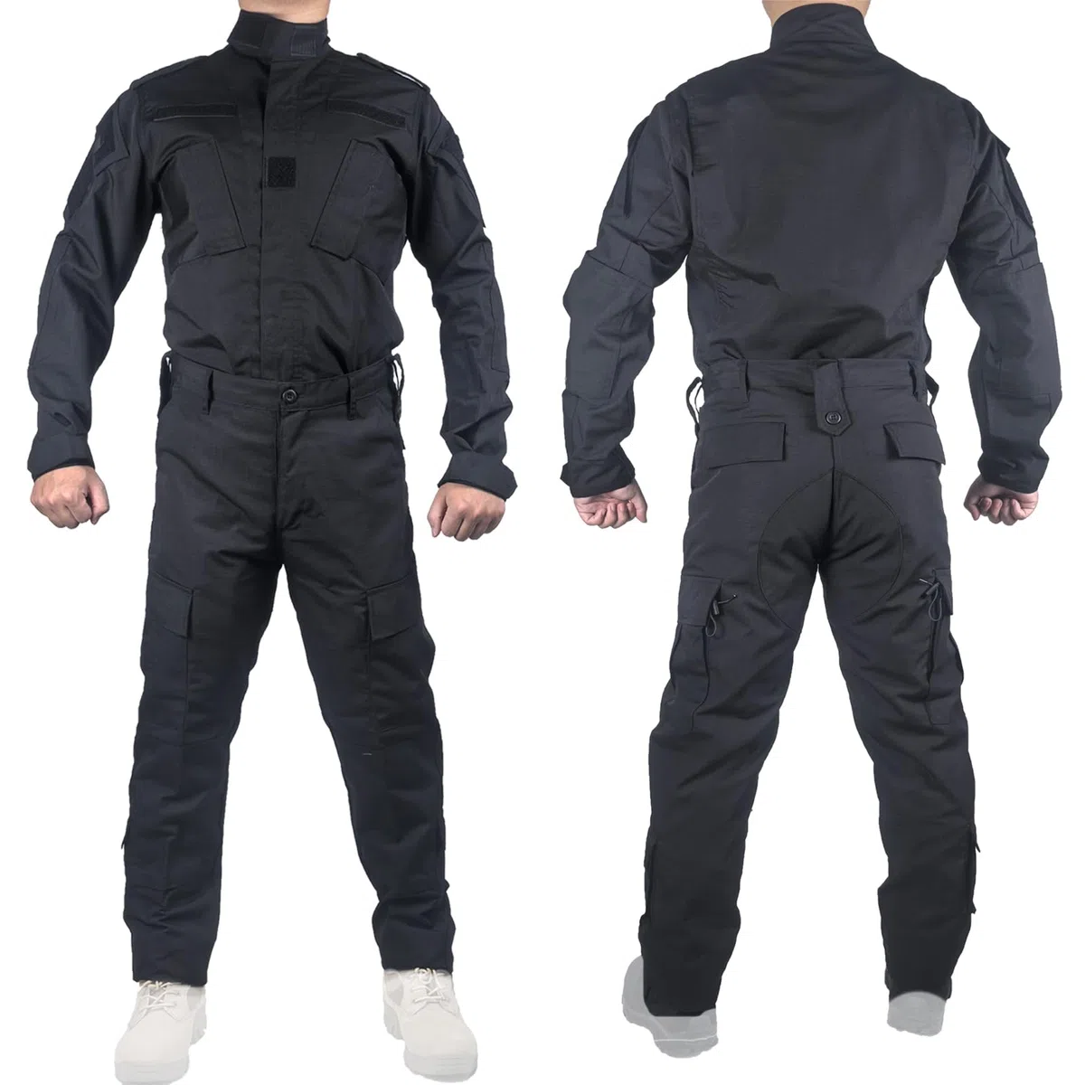 Tactical Military Camo BDU Uniform Set per uomini camicia da combattimento e pantaloni Ripstop Abbigliamento per attività all'aperto, caccia, softair, paintball