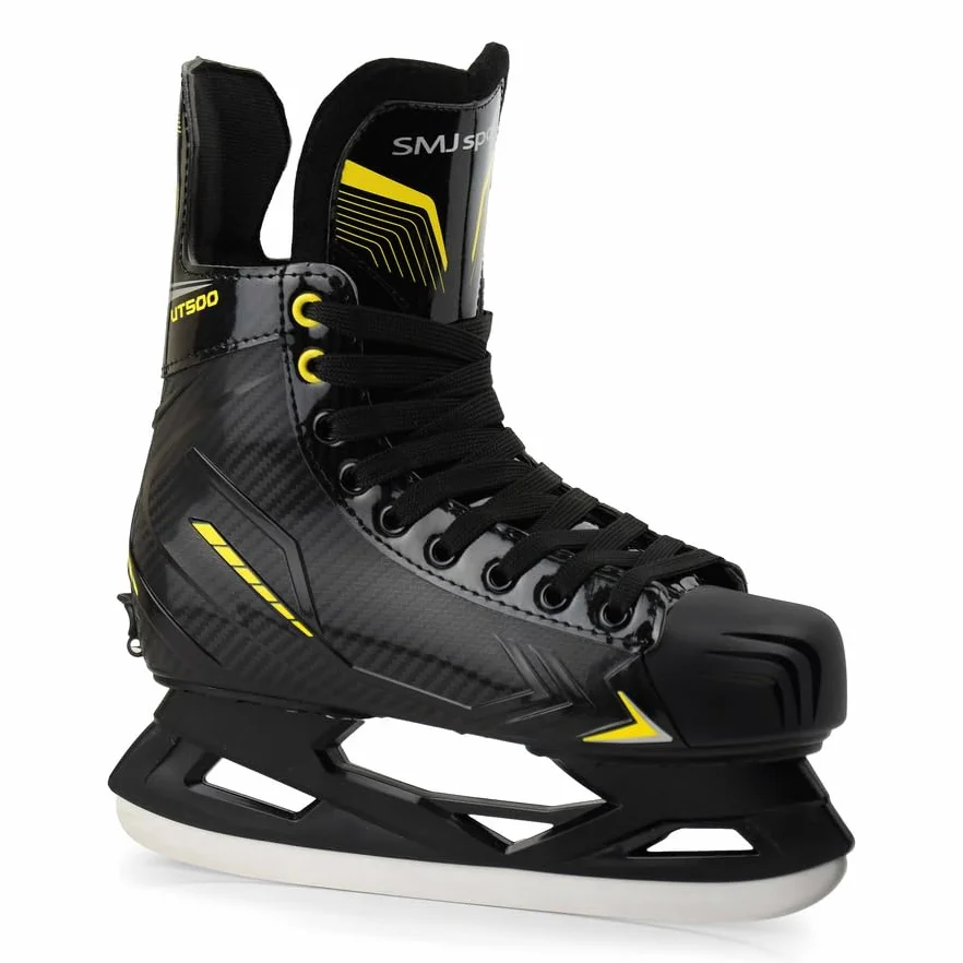 Pattini da hockey per bambini, regolabili, da hockey su ghiaccio, SMJ UT500