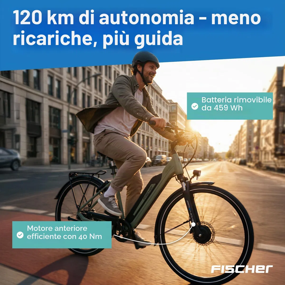 FISCHER E-Bike City CITA Elektrofahrrad für Damen und Herren