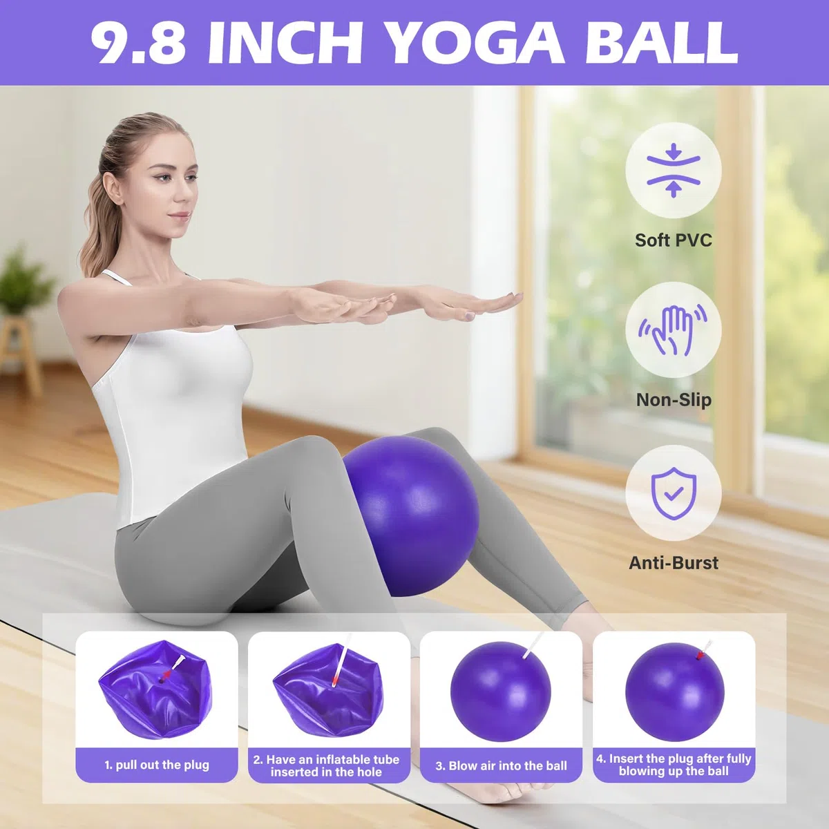 13 Pezzi Pilates Essential Kit: Attrezzatura Pilates Completo Esercizi Glutei Casa - Set Allenamento Casa Palestra per Donne
