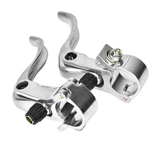 Leva Freno Bici,1 Paio di Accessori Per Freno Manubrio In Lega Di Alluminio da 24 Mm Per Bicicletta Ciclismo (Argento)