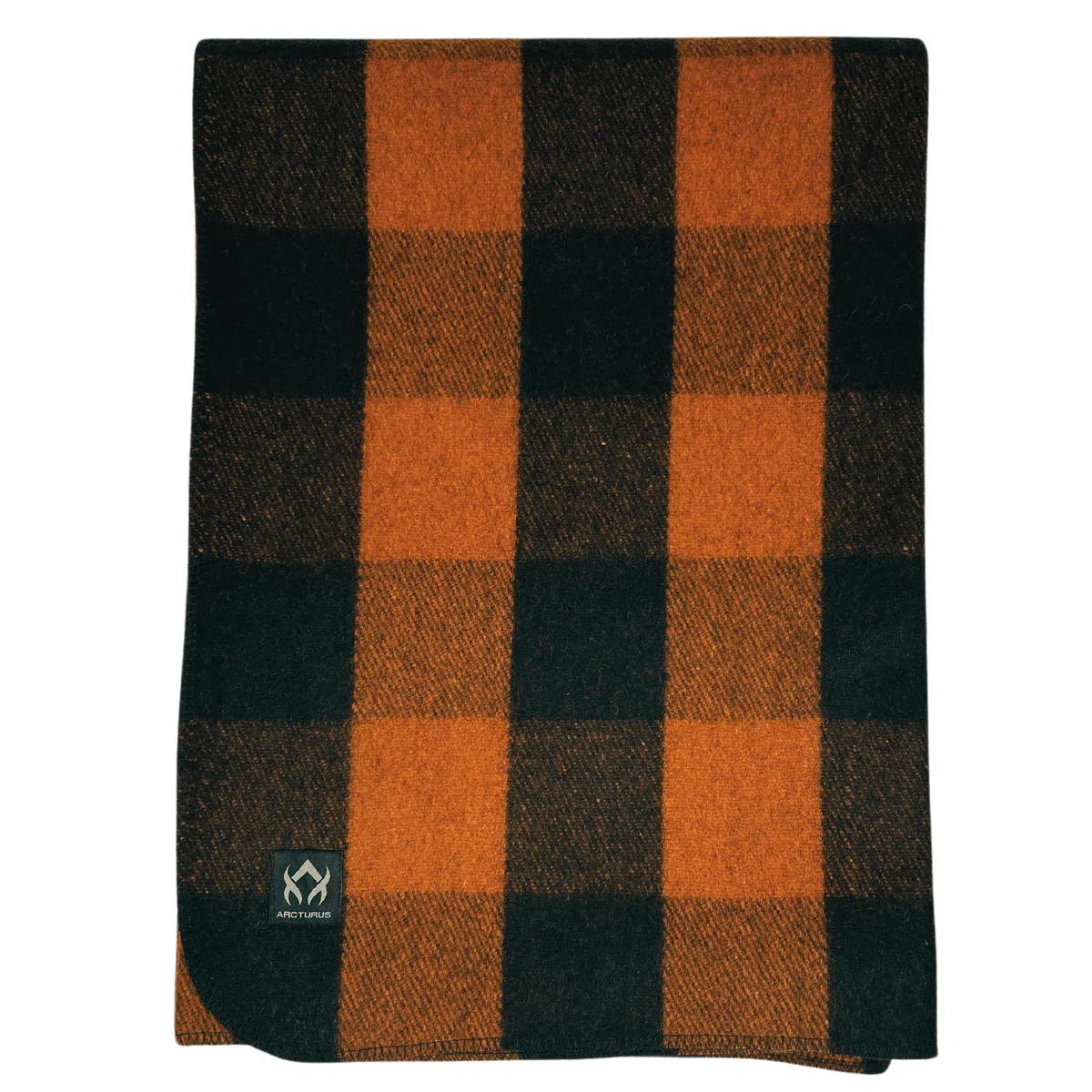 Arcturus Backwoods - Coperta in lana, 2 kg, calda, pesante, lavabile, grande, ideale per campeggio, attività all'aperto, kit di sopravvivenza e di emergenza (bufalo arancione)