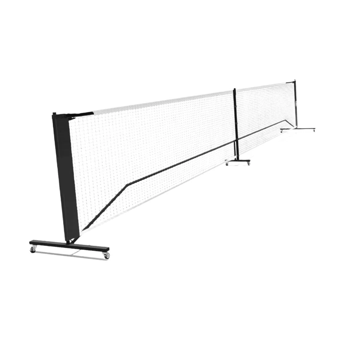 Robusta Rete Portatile da Pickleball con Ruote Facili da spostare, | divertenti giochi di tennis all'aperto, realizzata in rete di poliestere e stabile struttura in tubo di metallo, da badminton