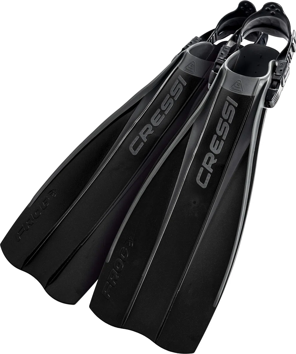 Cressi Frog Fins, Pinne con Cinturino Regolabile per Immersione e Snorkeling Unisex - Adulto