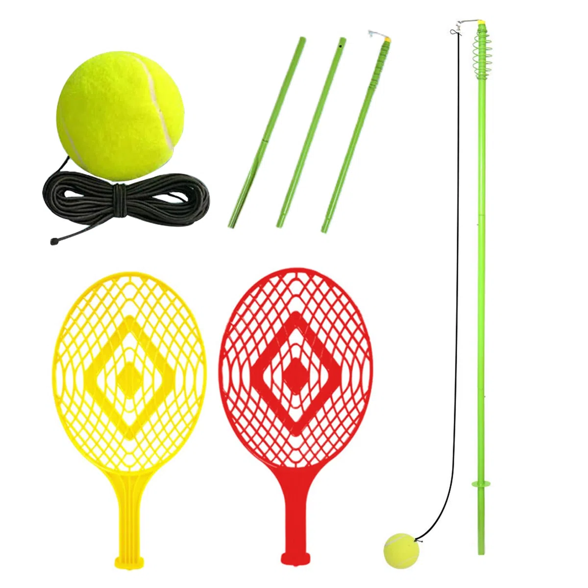 Allenatore Tennis Allenatore Portatile Per Tennis Singolo | Attrezzatura Per Esercizi Di Colpo E Swing Per Atleti