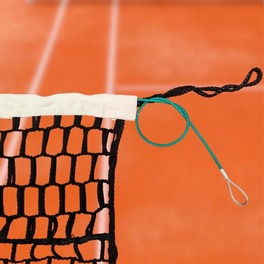 Rete Tennis Regolamentare da gara con nastro superiore in cotone - filo mm 4
