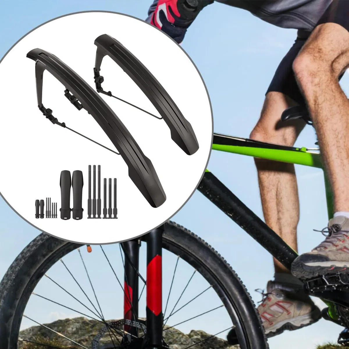 Parafango Per Bicicletta Aletta Regolabile Per Ciclismo | Parafanghi Per Biciclette Per Ciclismo Montagna Strada Pendolare Ricreativo