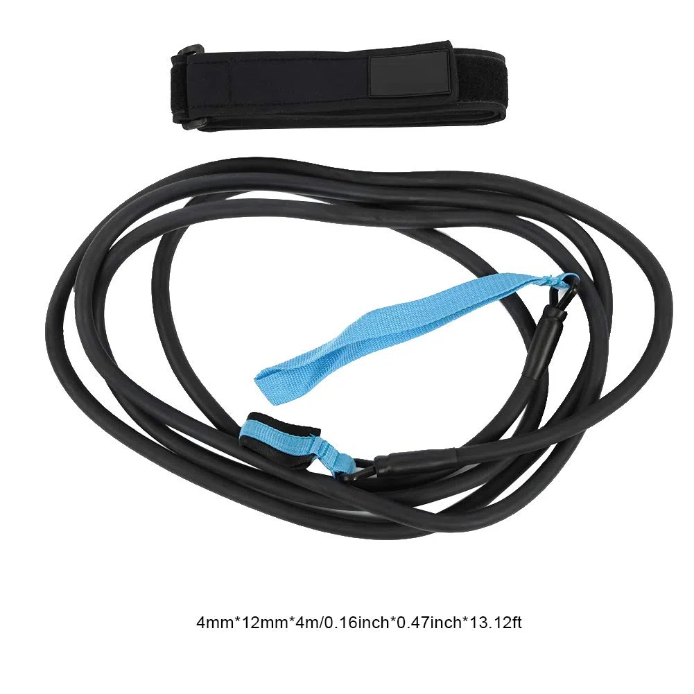 Tbest Cintura di Resistenza Al Nuoto da 4 M per Allenamento in Piscina, Cinturino per Esercizi di Nuoto, Guinzaglio con Lattice Ad Alta elasticità, Accessori per il Fitness in Casa e in Palestra