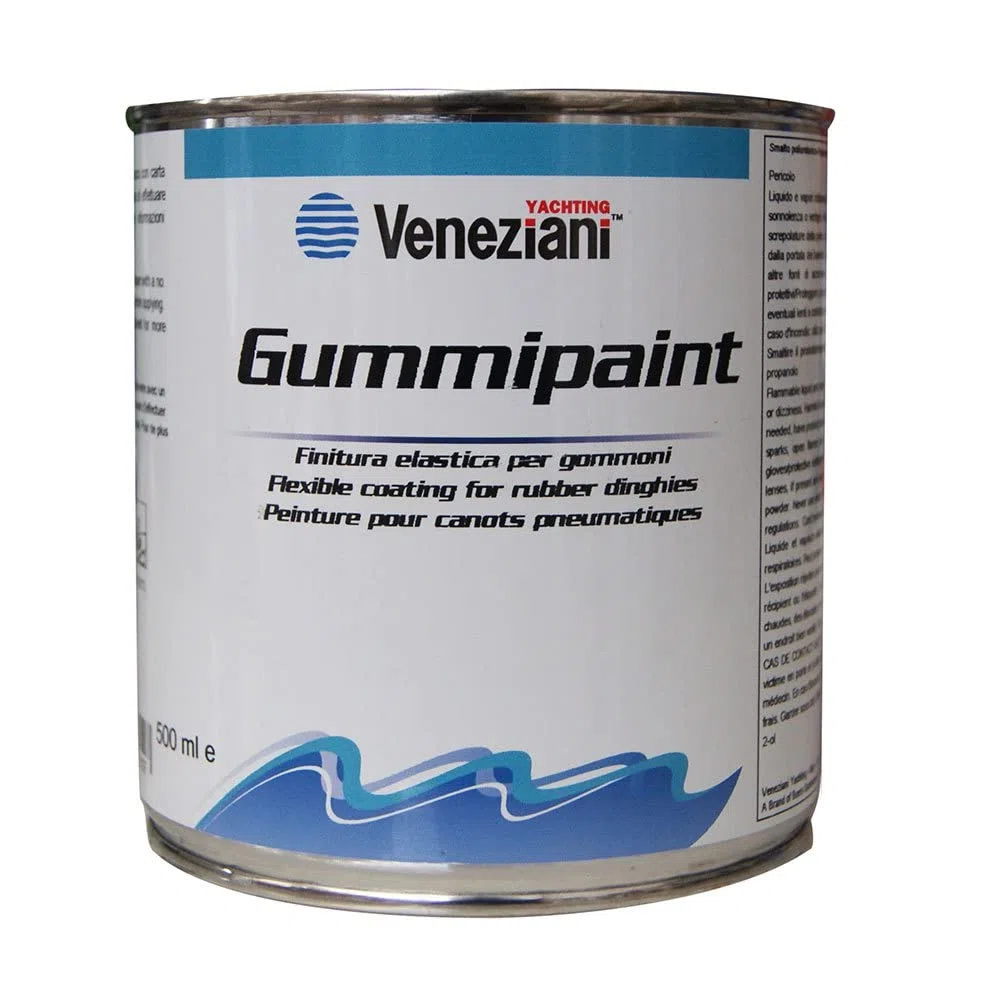Veneziani Gummipaint Smalto Elastico per Gommoni ml. 500 - Colore Nero