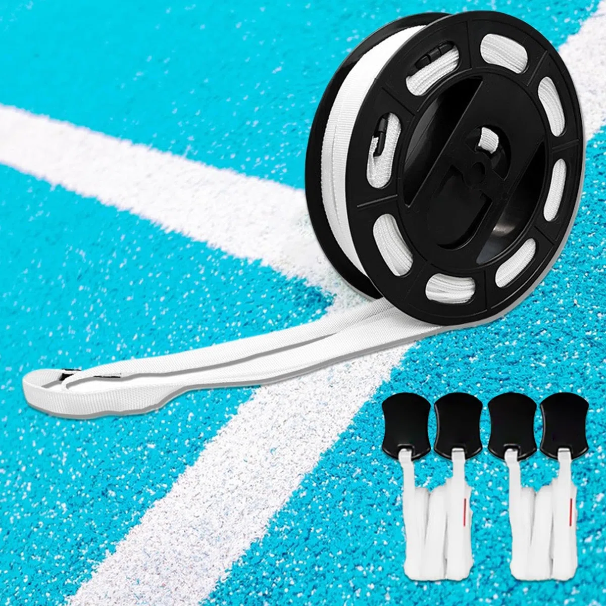 Generico di marcatura dei confini del Pickleball - Attrezzatura per di Corte, Kit di Nastro di configurazione Leggero | per Il Campo Sportivo per Badminton, Prove di Pallacanestro di