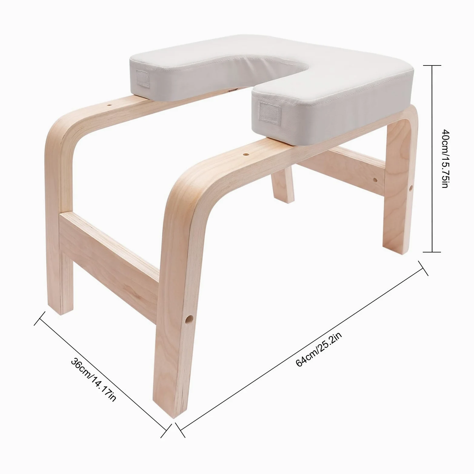 Yoga Sgabello - Headstand Bench - Inversione Chair - Wood and PU Pads