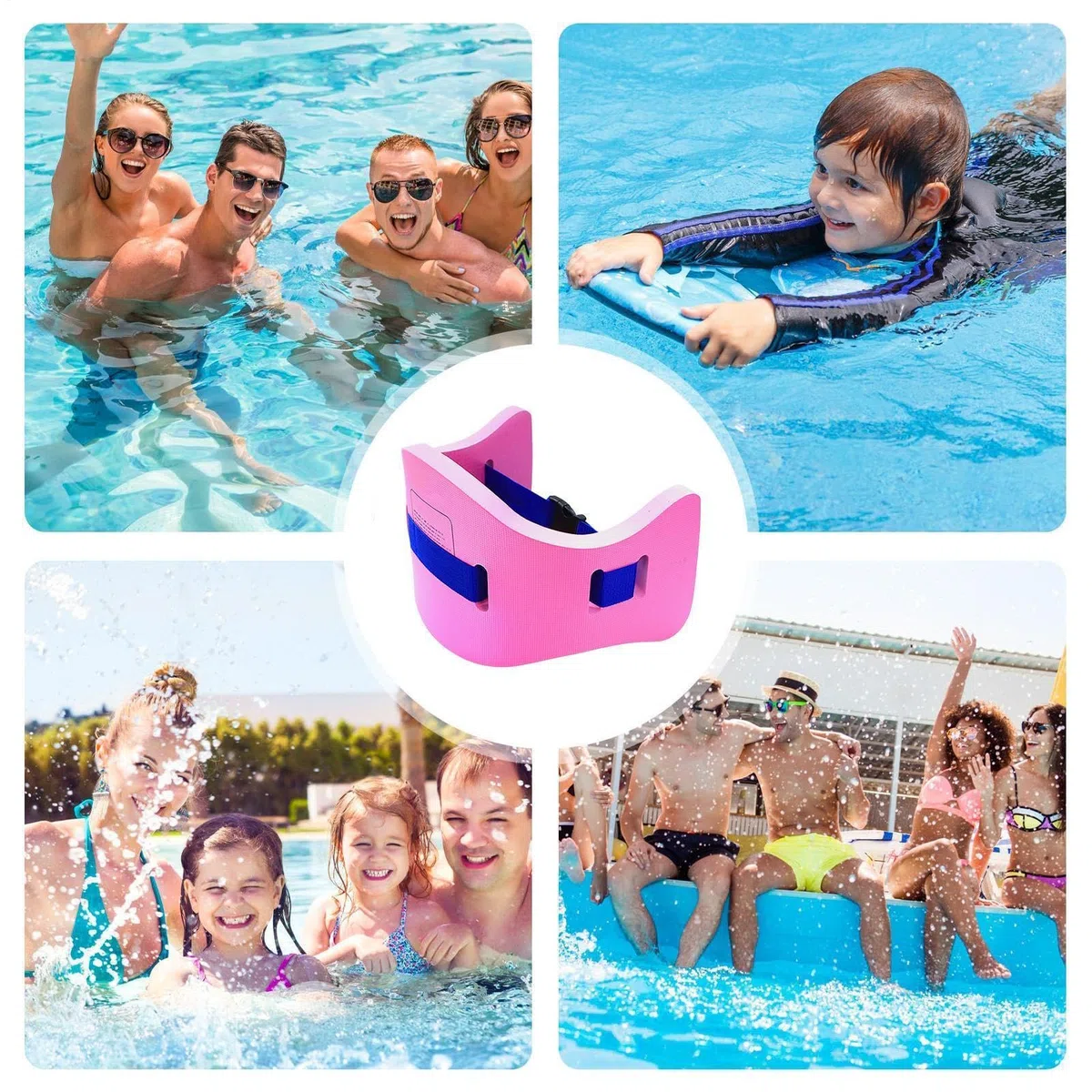 Cintura galleggiante per adulti, regolabile, leggera, per piscina, immersioni, snorkeling, allenamento, allenamento, lago, fiume, giochi estivi