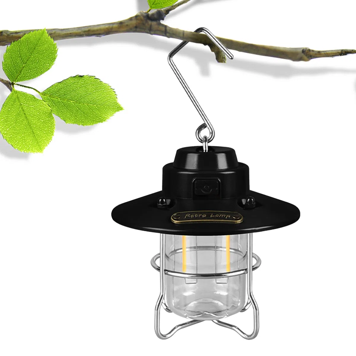 Keptfeet 2 Lanterna da Campeggio Ricaricabile - Lanterna da Campeggio a | LED Impermeabile Torcia LED Ricaricabile USB | Lanterne da Esterno sospese Torcia da Campeggio per Cortile, Patio, terrazza