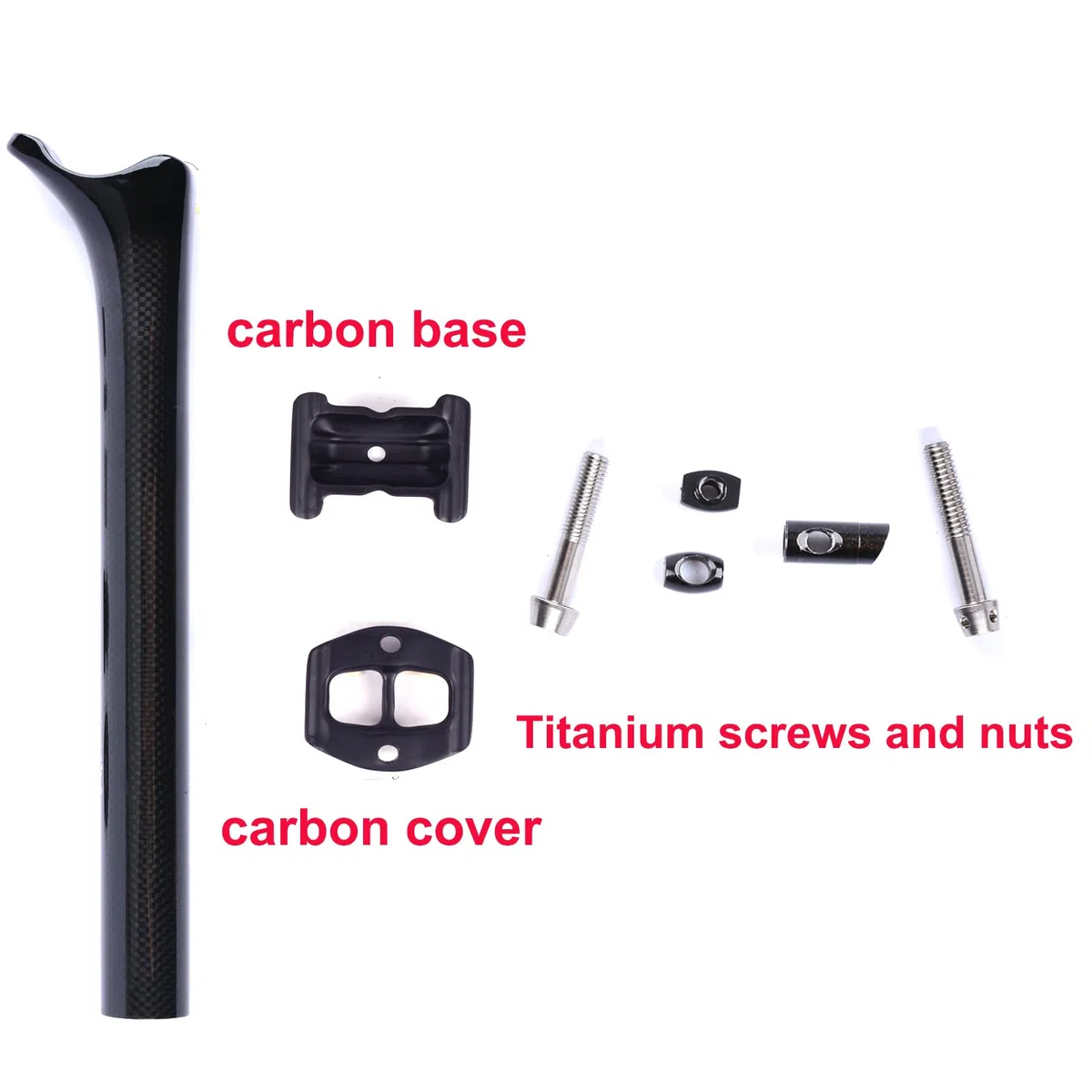 3k Fibra di Carbonio Lucida 27.2/31.6mm*350/400mm Reggisella per Bici da Ciclismo Mountain / Road Bike BMX