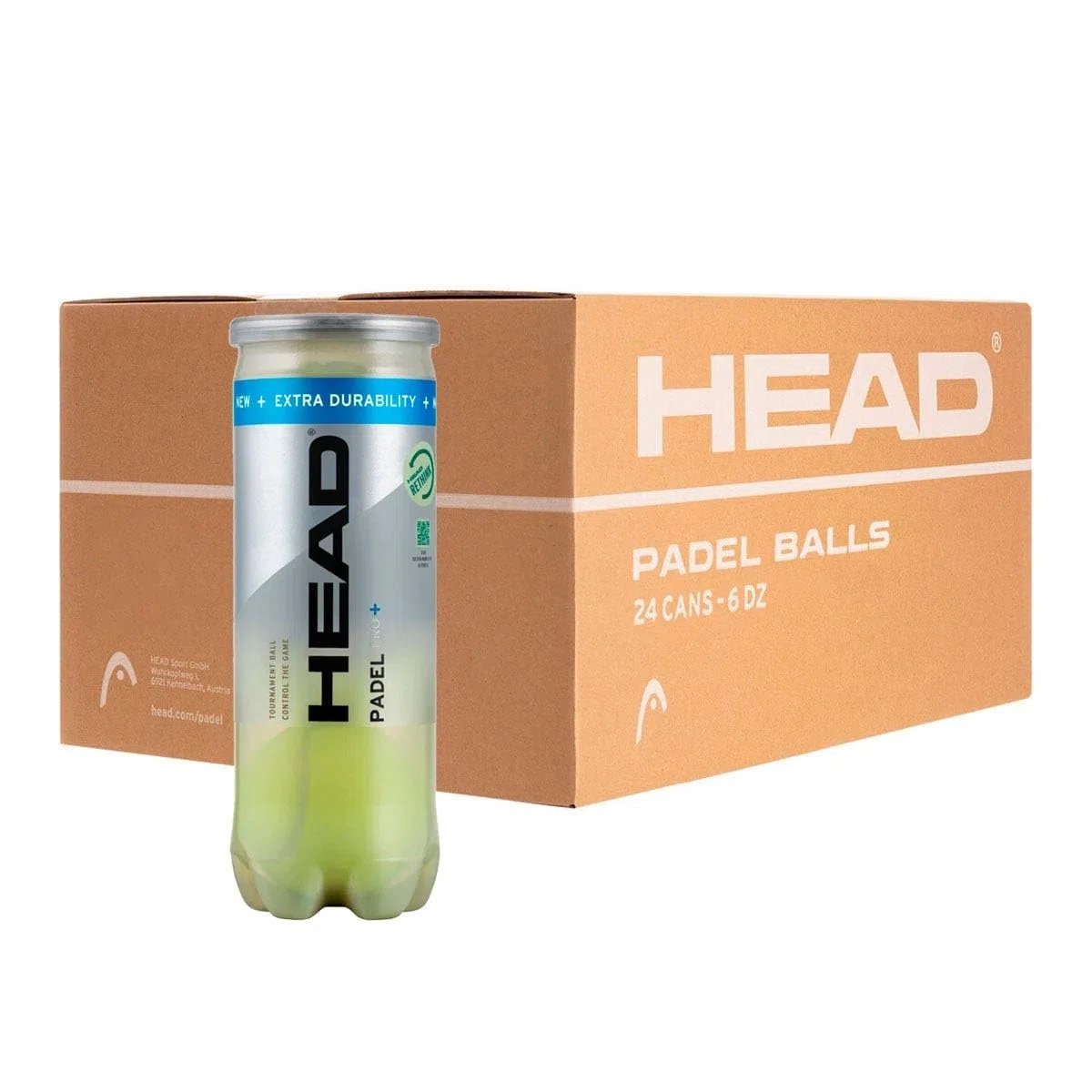 HEAD SCATOLA DI 24 LATTINE DI 3 PADEL PRO + PALLINE