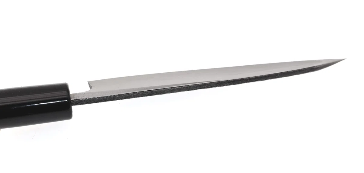 Coltello giapponese artigianale Tsutsumi lama martellata 12 cm, forgiato a mano
