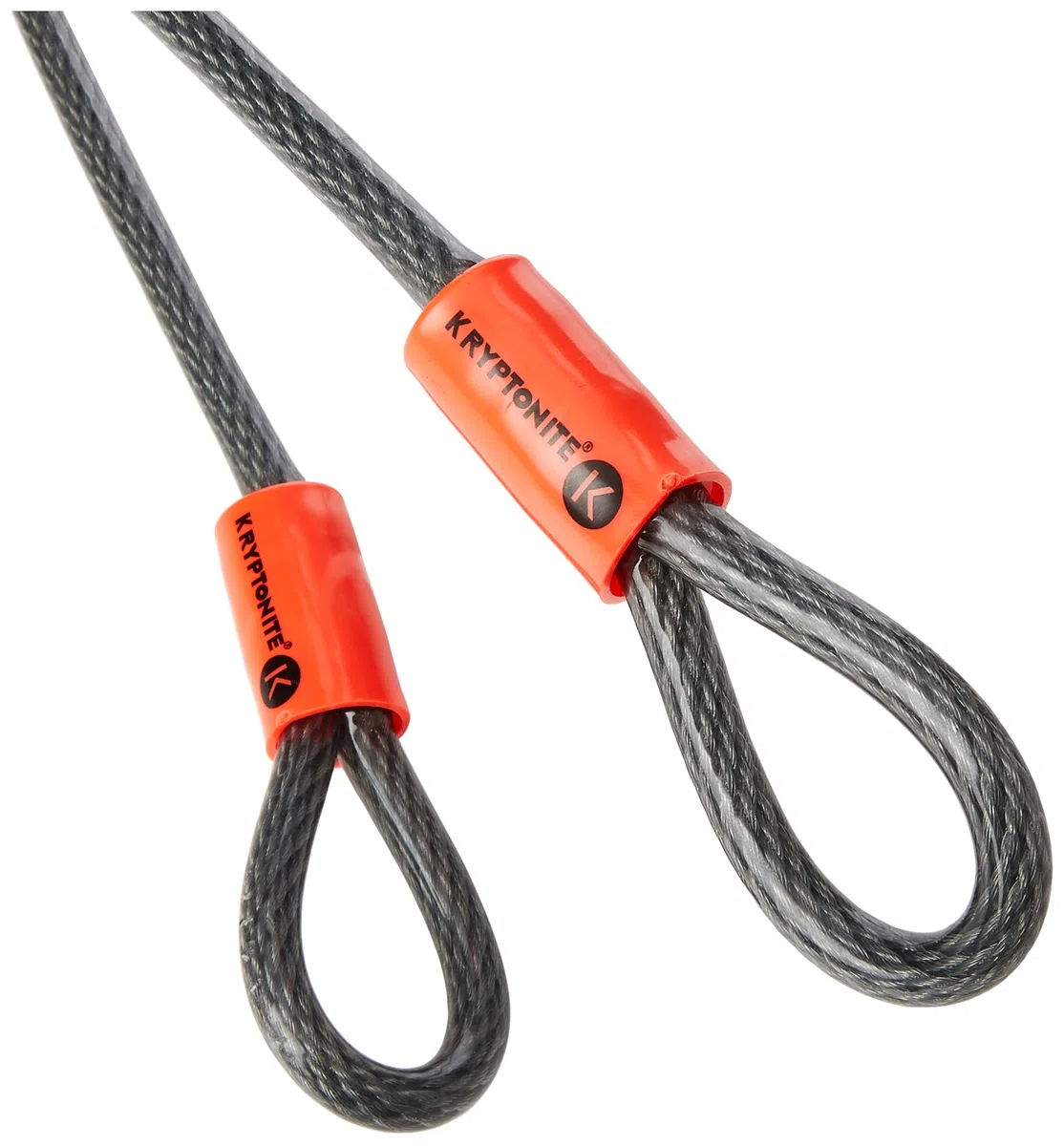 Kryptonite 002154 New-U - New York Lock Standard - Antifurto per bici (10,2 cm X 20,3 cm), Giallo, 1pz. & KryptoFlex, Catena antifurto, Arancione, 10 mm/213 cm