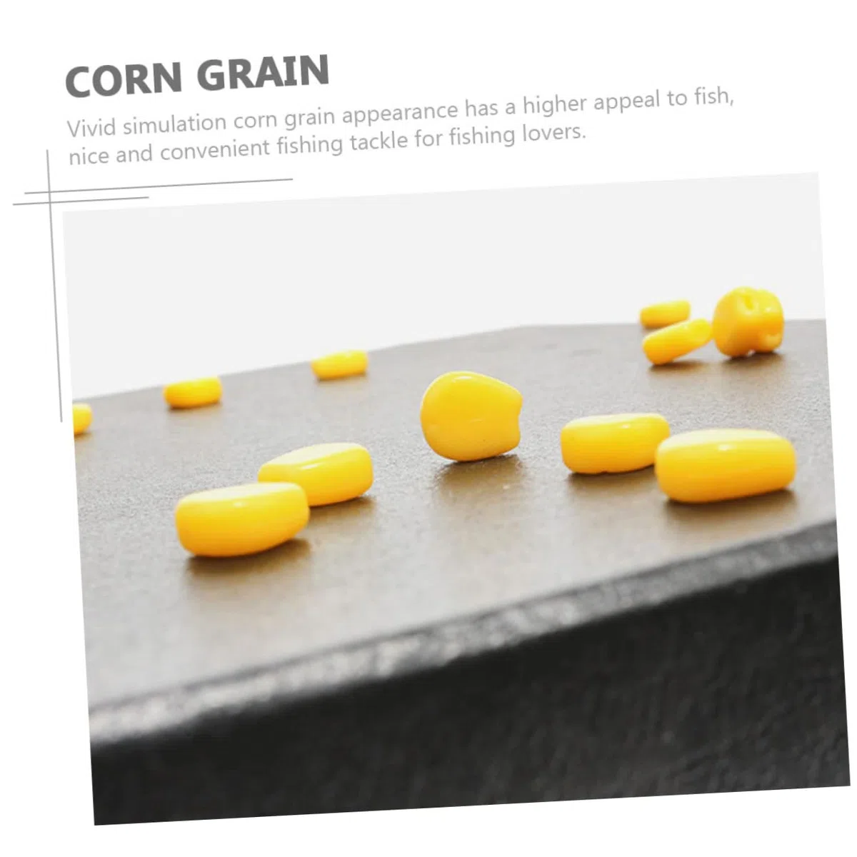SUPVOX Esca Di Mais Esche Per Attrezzatura Da Pesca Esche Di Trote Piccole Da Pesca Affondanti Di Grano Di Mais Simulazione Di Per Carpe Plastica Yellow